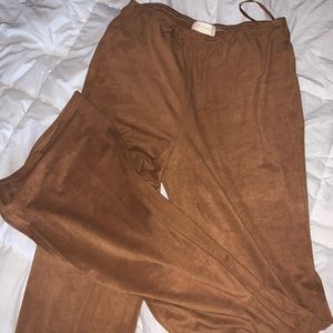 Caramel soft stretchy flare pants